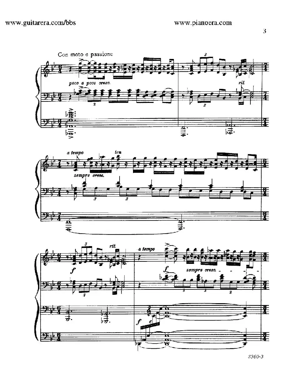 Fourth Piano Sonata S.360（第四钢琴奏鸣曲）
