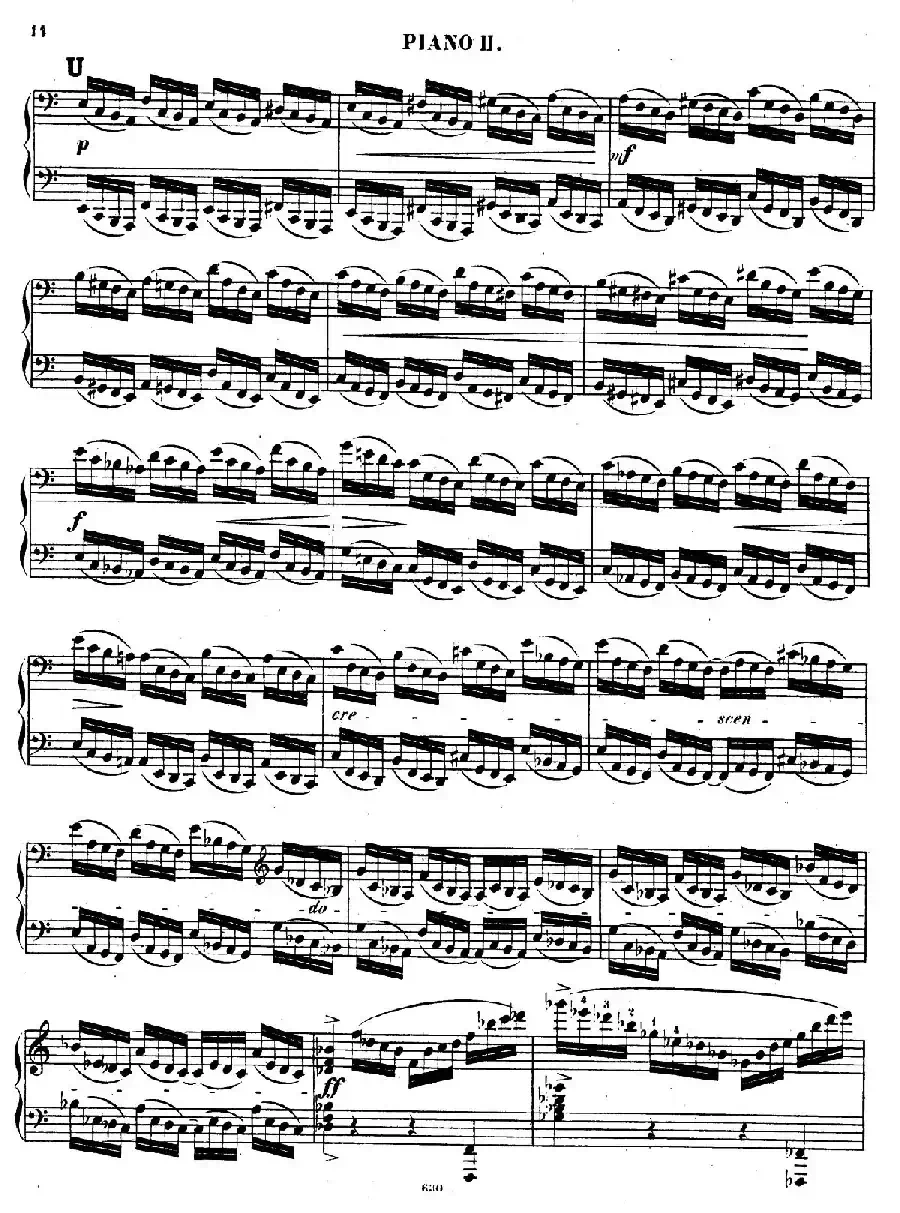 Chaconne for 2 Pianos Op.150（双钢琴第二钢琴）