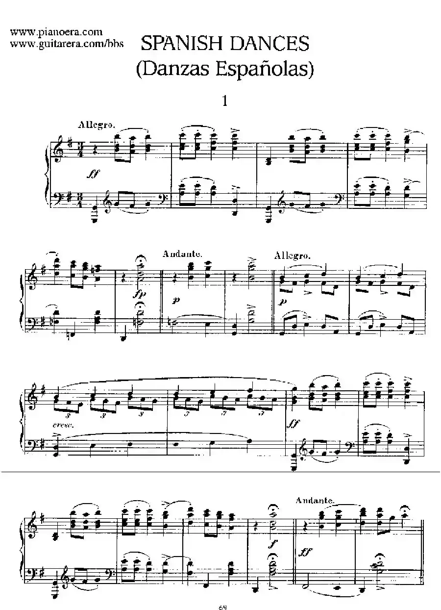 12 Spanish Danses Op.37（12首西班牙舞曲·1）