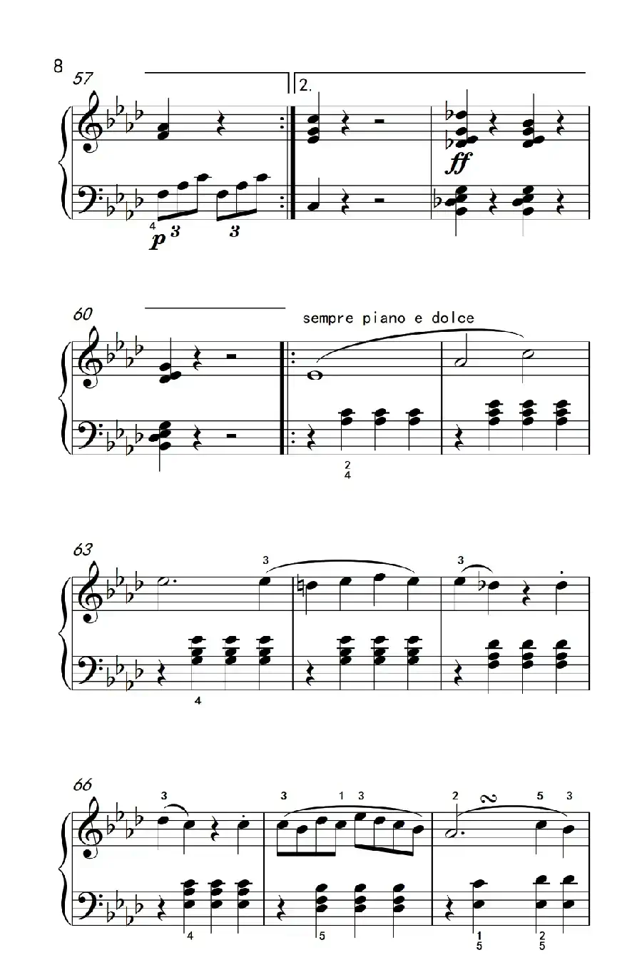 奏鸣曲 Opus 2 Nr.1 第四乐章(贝多芬奏鸣曲集 1)