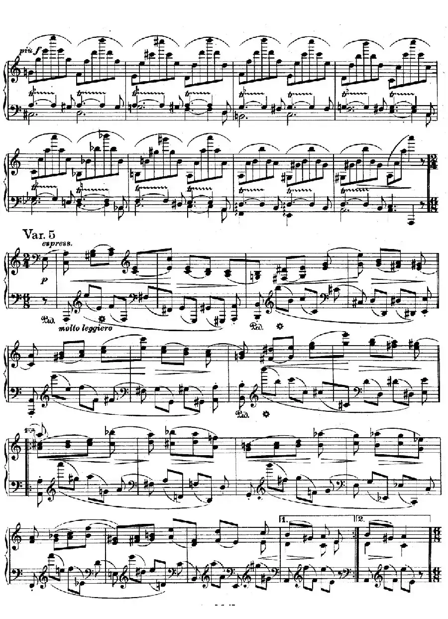 帕格尼尼主题变奏曲（Op.35 Livre1）