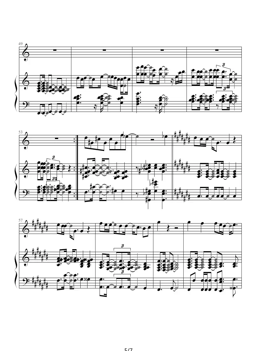 在每一秒里都想见到你（钢琴伴奏谱）