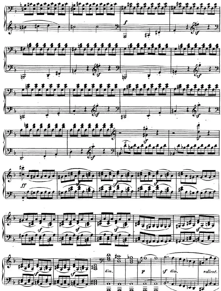 贝多芬钢琴奏鸣曲17 暴风雨 d小调 Op.31 No.2 D minor