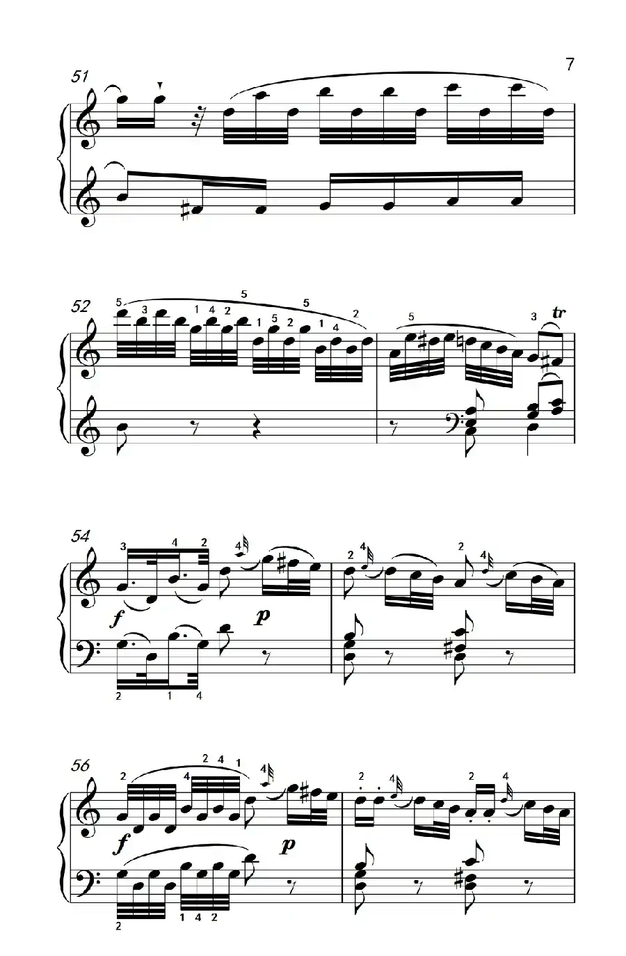 第八级1.C大调奏鸣曲 第一乐章 K.330（中央音乐学院 钢琴（业余）考级教程 7-9级）