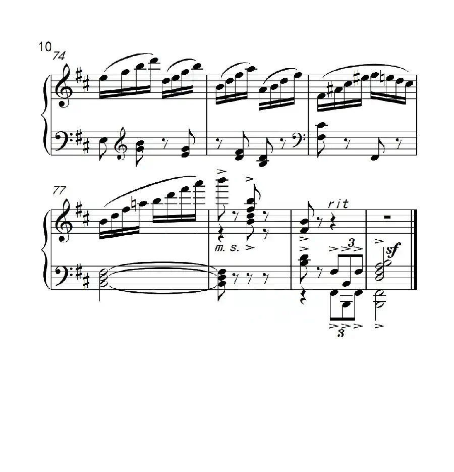 第六级 内蒙古民歌主题变奏曲（中国音乐学院钢琴考级作品1~6级）