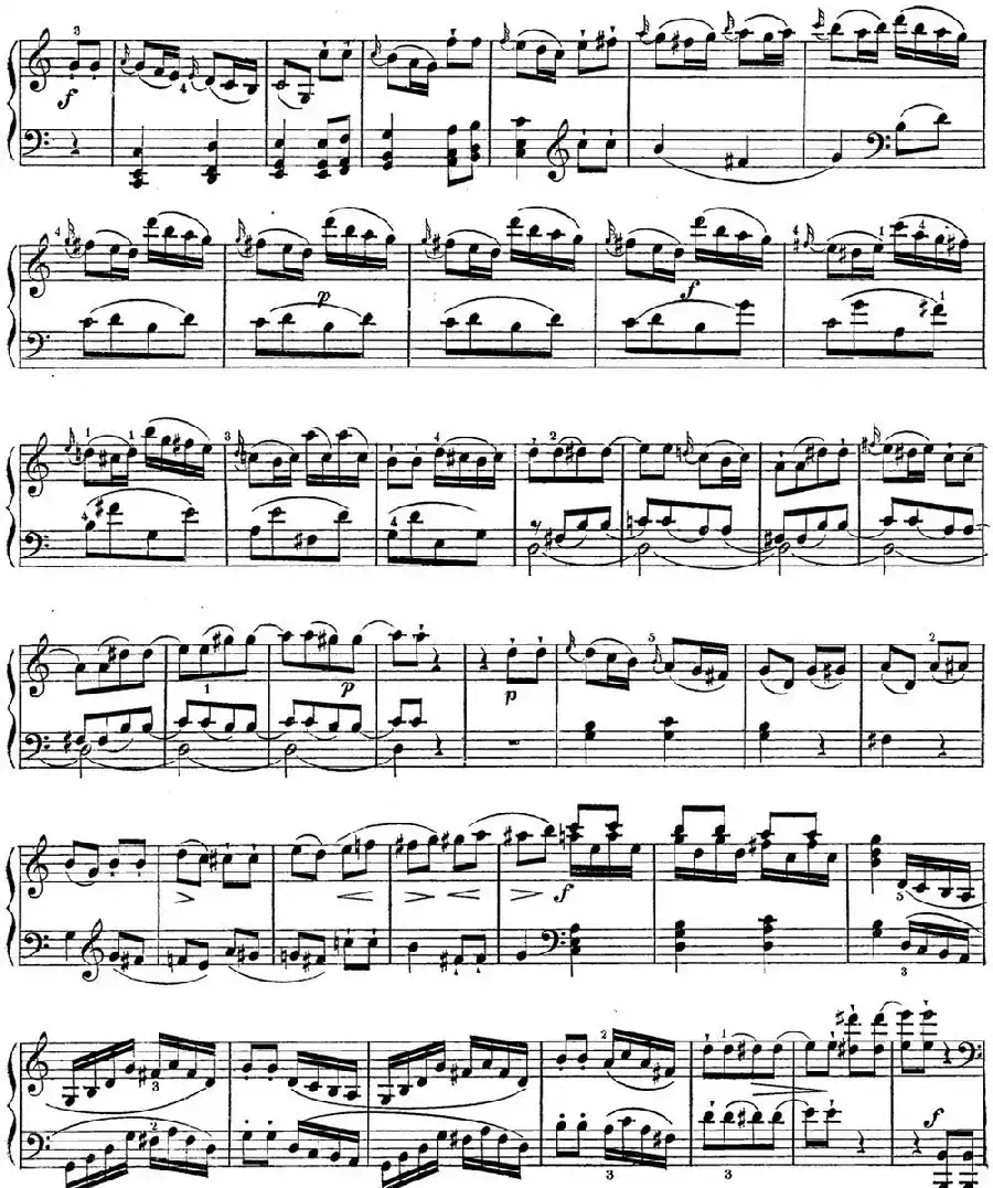 海顿 钢琴奏鸣曲 Hob XVI 48 in C major