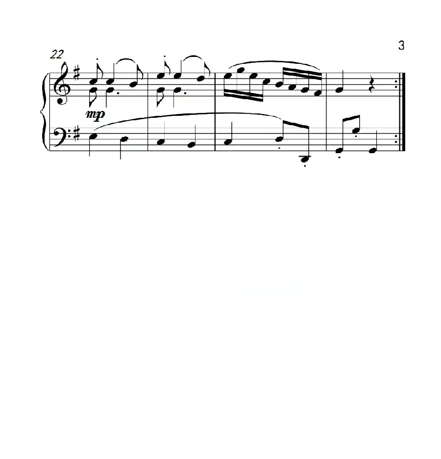 第三级 诙谐曲（中国音乐学院钢琴考级作品1~6级）