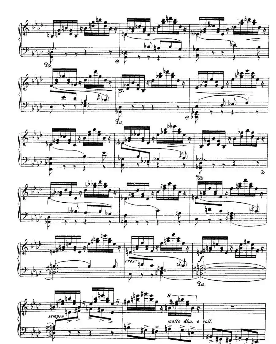 福雷13首船歌：Barcarolle No·4 in A-flat, Op·44