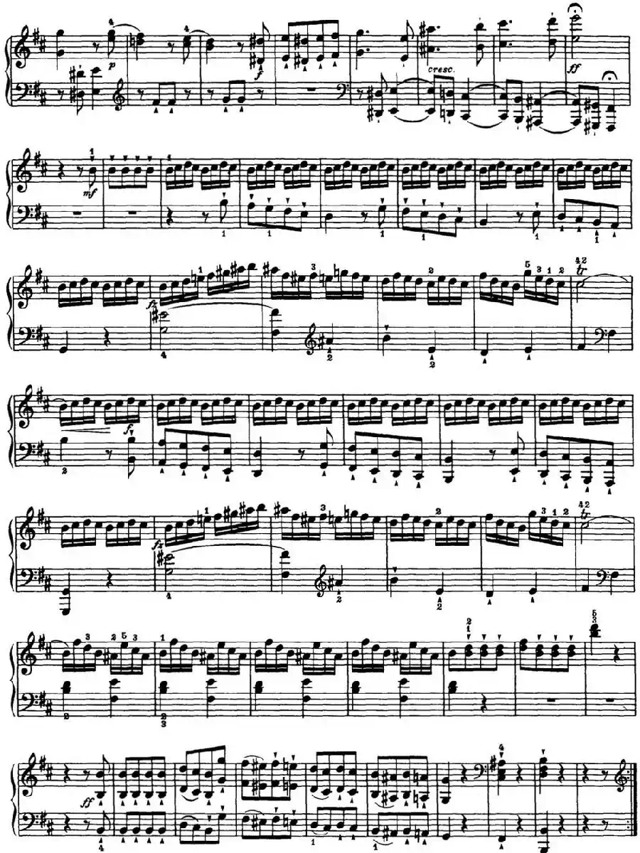 海顿 钢琴奏鸣曲 Hob XVI 32 in B minor