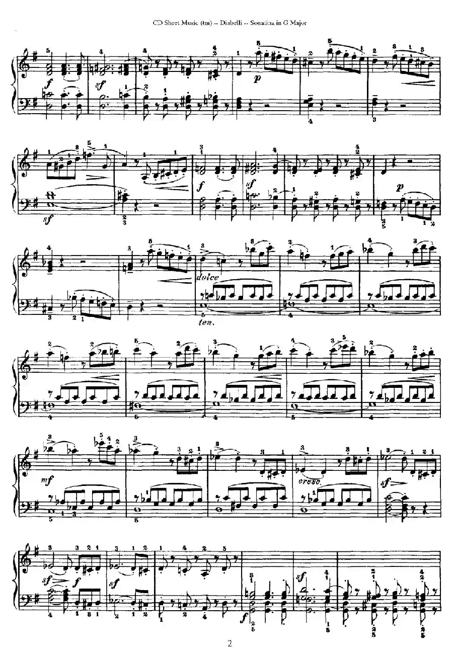 7 Piano Sonatinas Op.168（7首钢琴小奏鸣曲 No.6）
