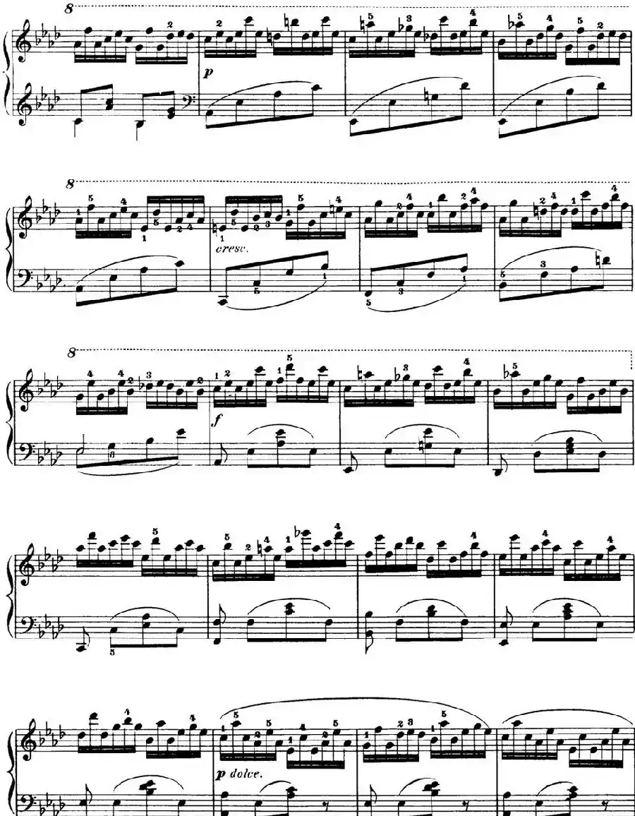 50首车尔尼Op.740钢琴手指灵巧技术练习曲（NO.24）