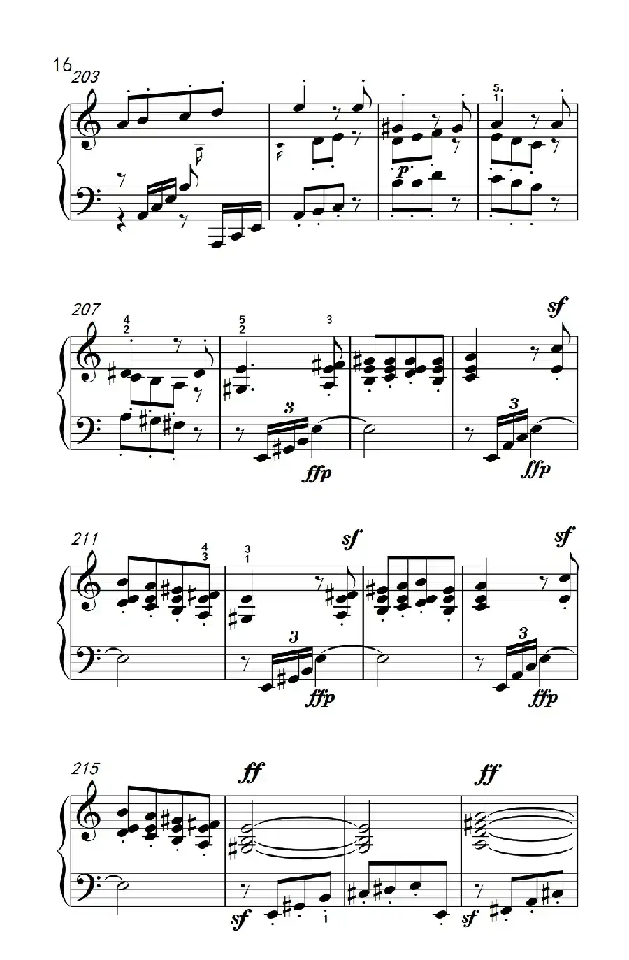 奏鸣曲 Opus 2 Nr.2 第一乐章(贝多芬奏鸣曲集 1)