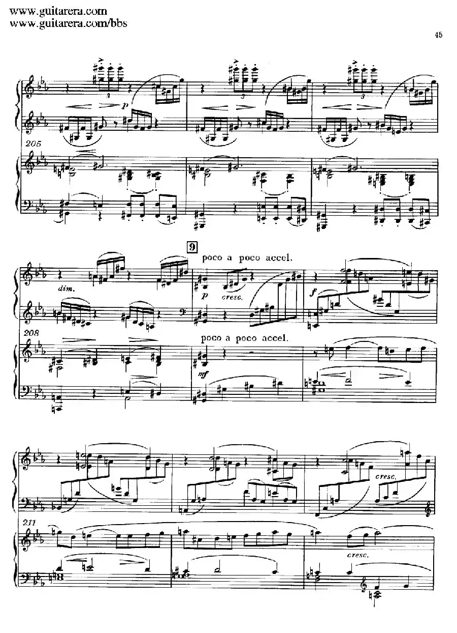 c小调第二钢琴协奏曲 Op.18（双钢琴·第一乐章）