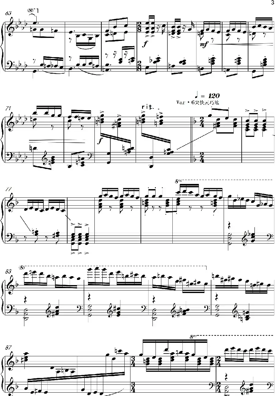 变奏曲“邀舞”Variations Lnvtation to dance（钢琴独奏Piano Solo）