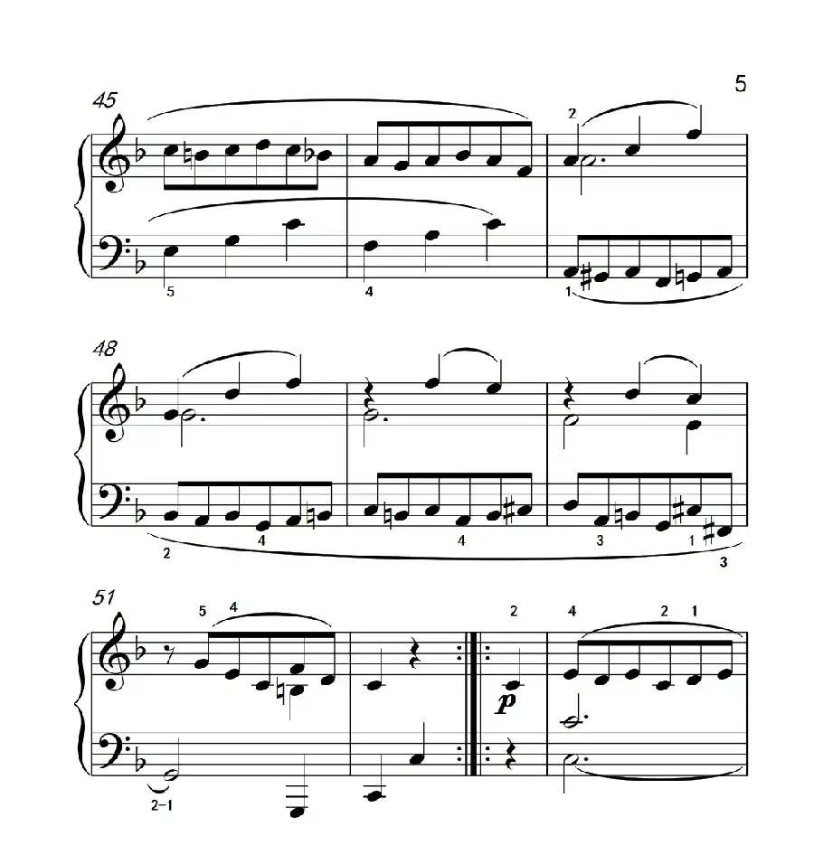 奏鸣曲 Opus 2 Nr.1 第三乐章(贝多芬奏鸣曲集 1)