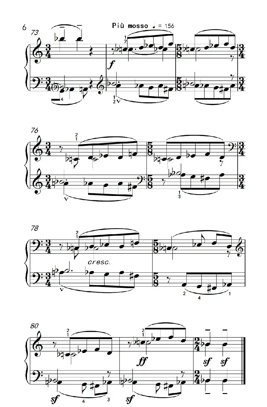 主题和倒影(巴托克 小宇宙 钢琴教程 6)