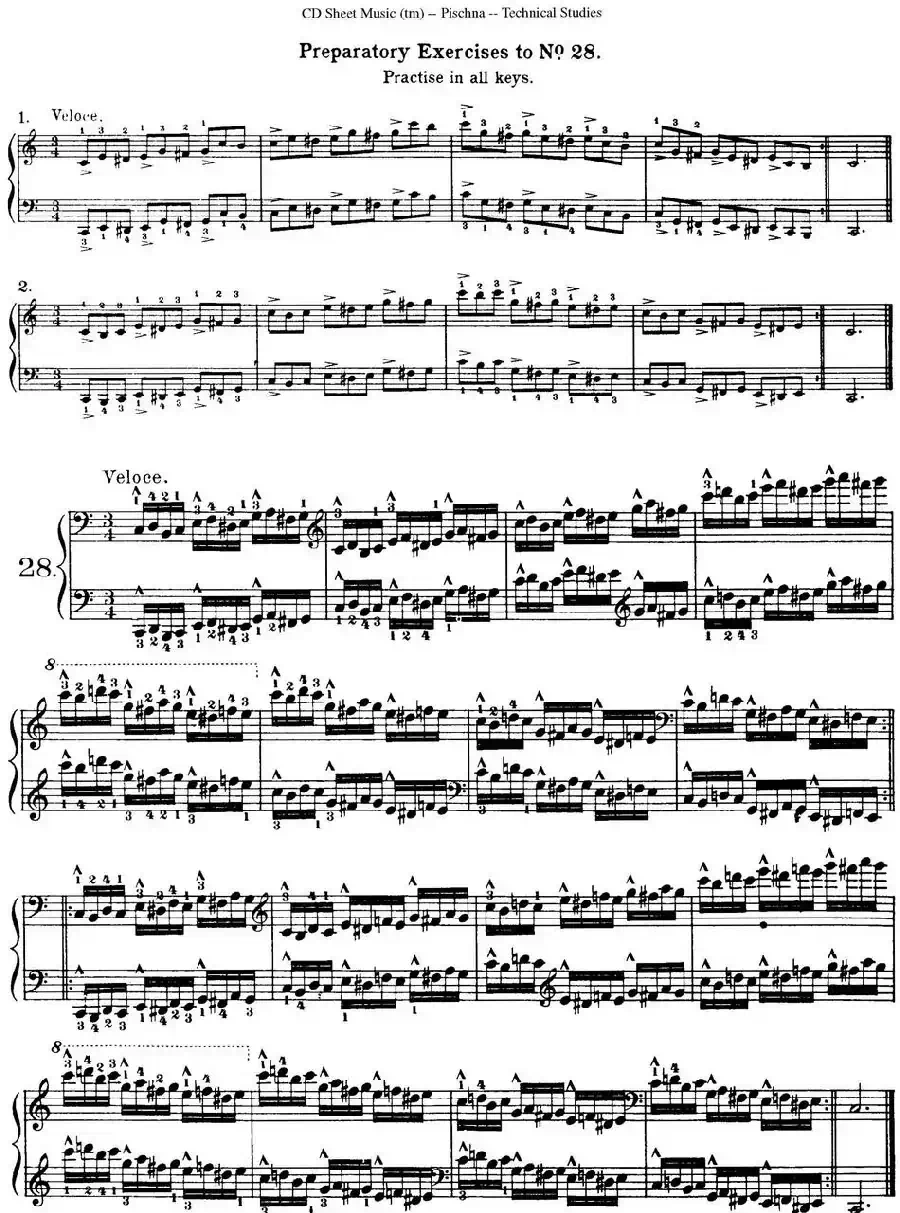 Technical Studies 60 Progressive Exercises （60首钢琴循序渐进练习曲 P41——50）