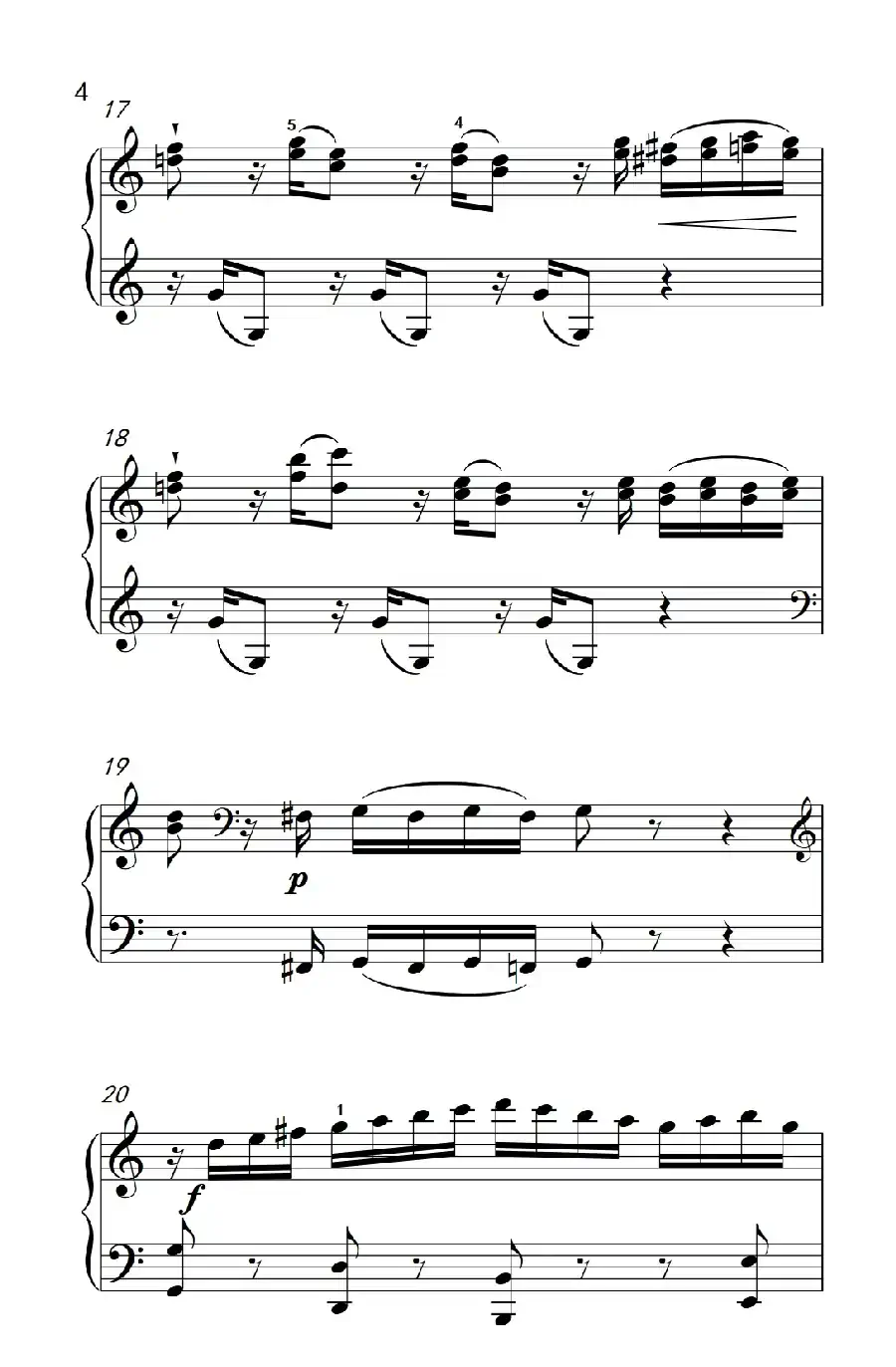 第九级1.C大调奏鸣曲 第一乐章 Hob.XVI 50（中央音乐学院 钢琴（业余）考级教程 7-9级）