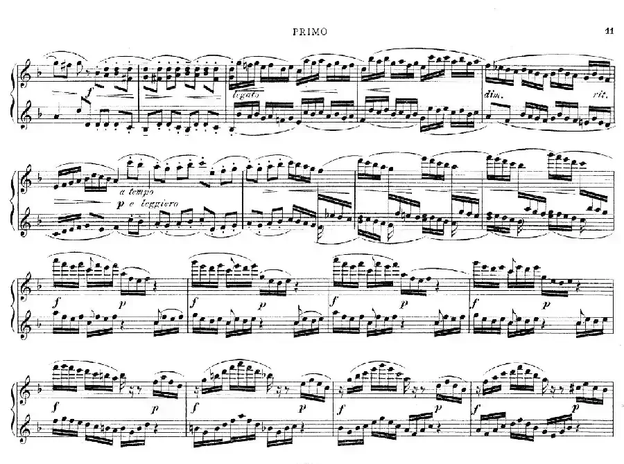 d小调托卡塔与赋格（BWV 565·雷格改编钢琴四手联弹版）