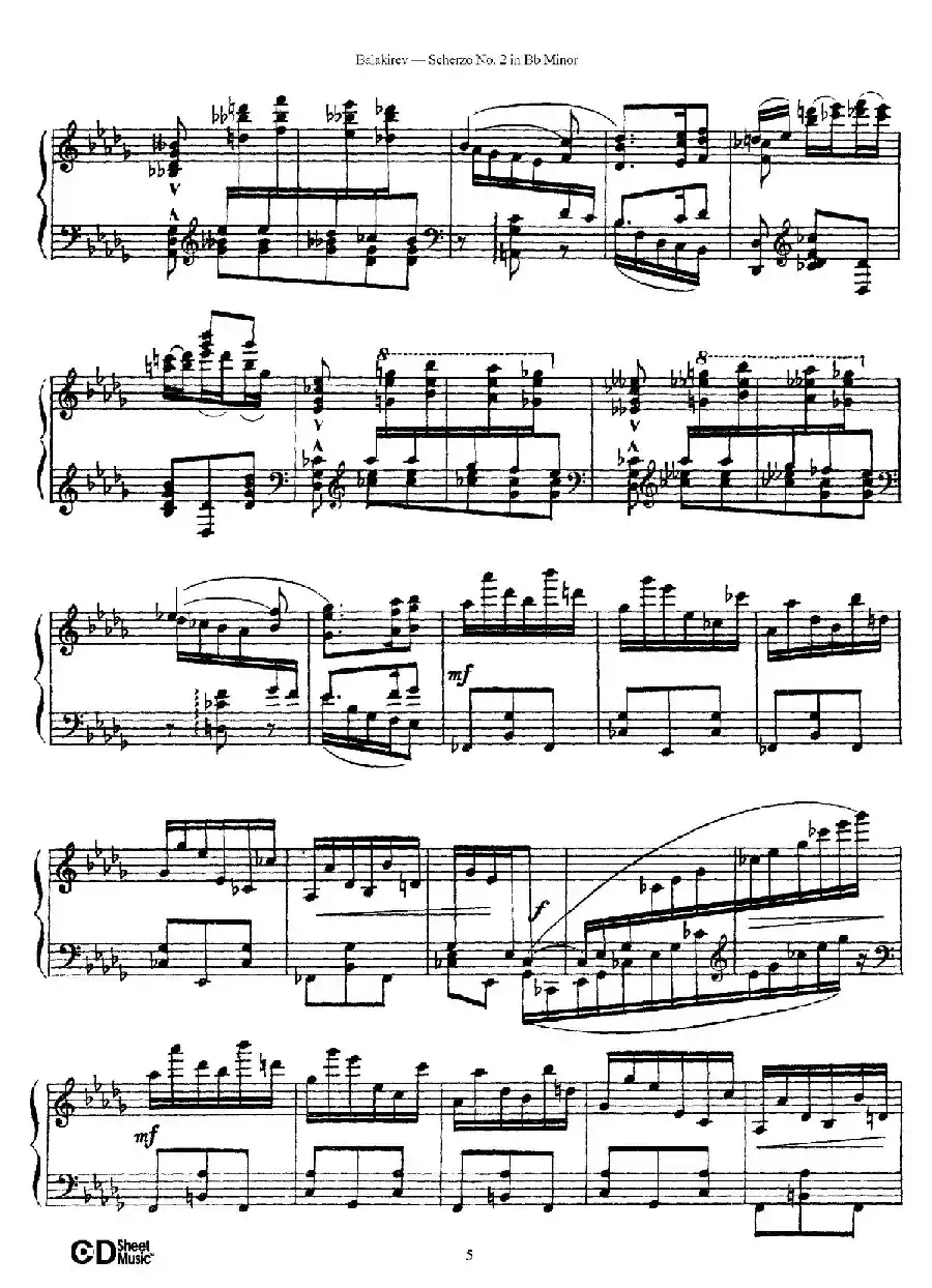 Scherzo No.2 in B-flat Minor（降b小调第二谐谑曲）