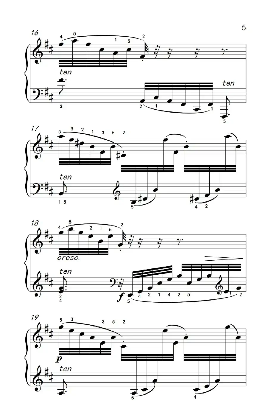 第六级 2.练习曲（中央音乐学院 钢琴（业余）考级教程 4-6级）