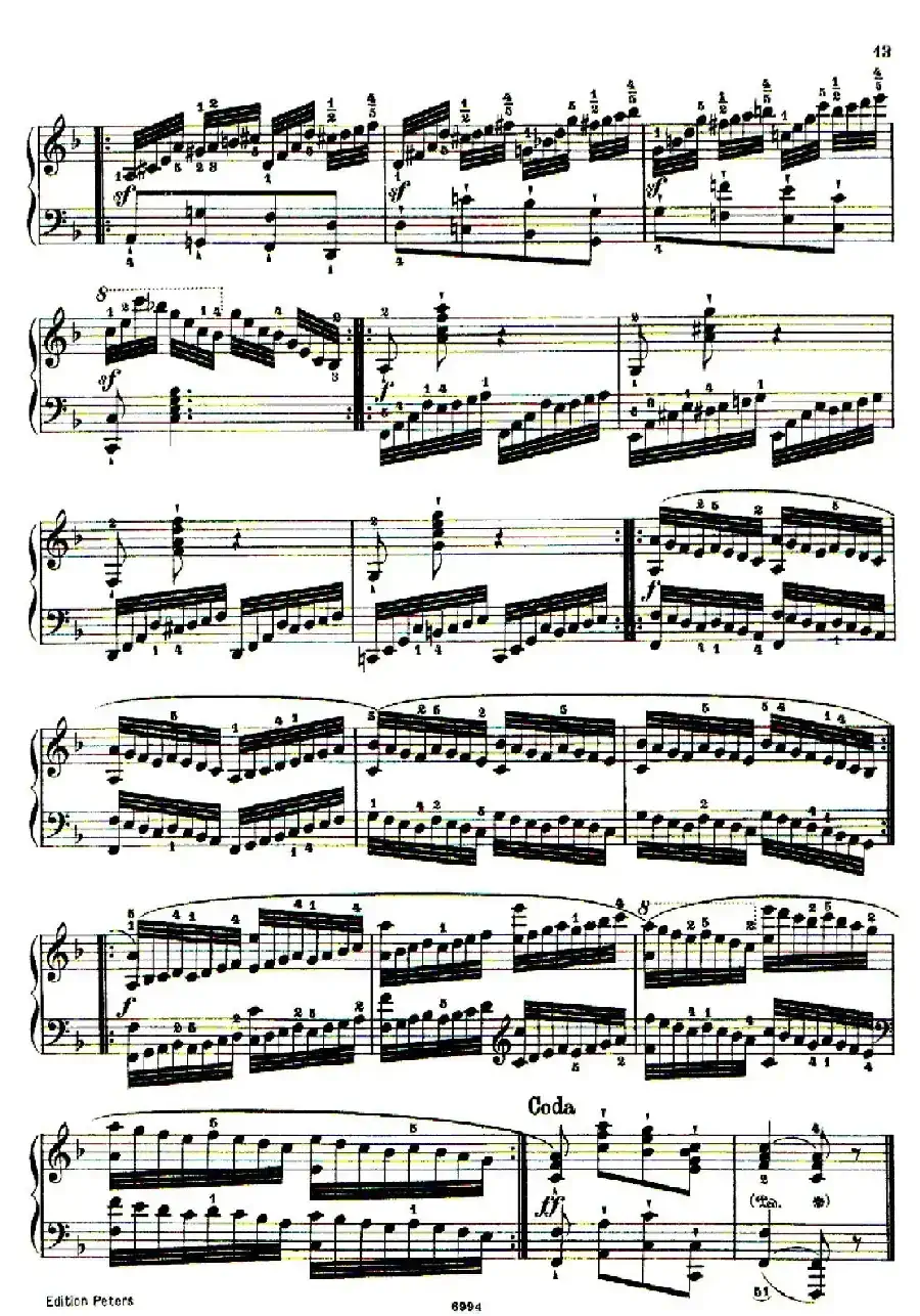 School of the Virtuoso Op.365（60首钢琴高级练习曲·4）