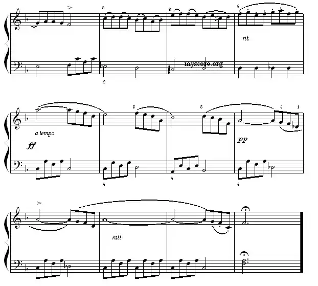 肖邦钢琴小曲：离别练习曲