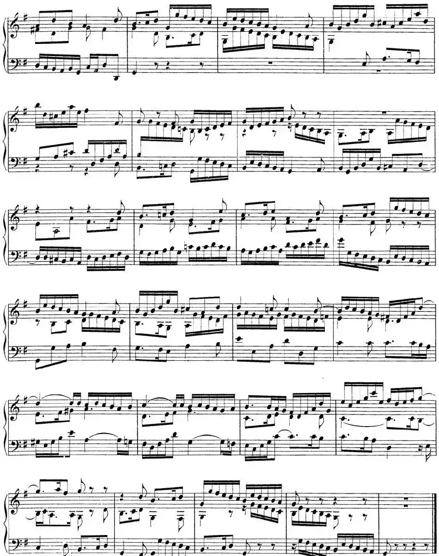 Toccata BWV 916（7首托卡塔·No.7 G大调）