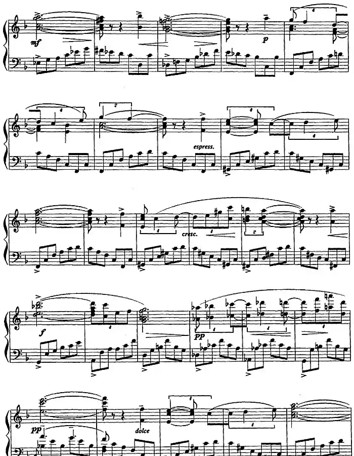现代钢琴曲：7、即兴曲（Op.31，No.27）