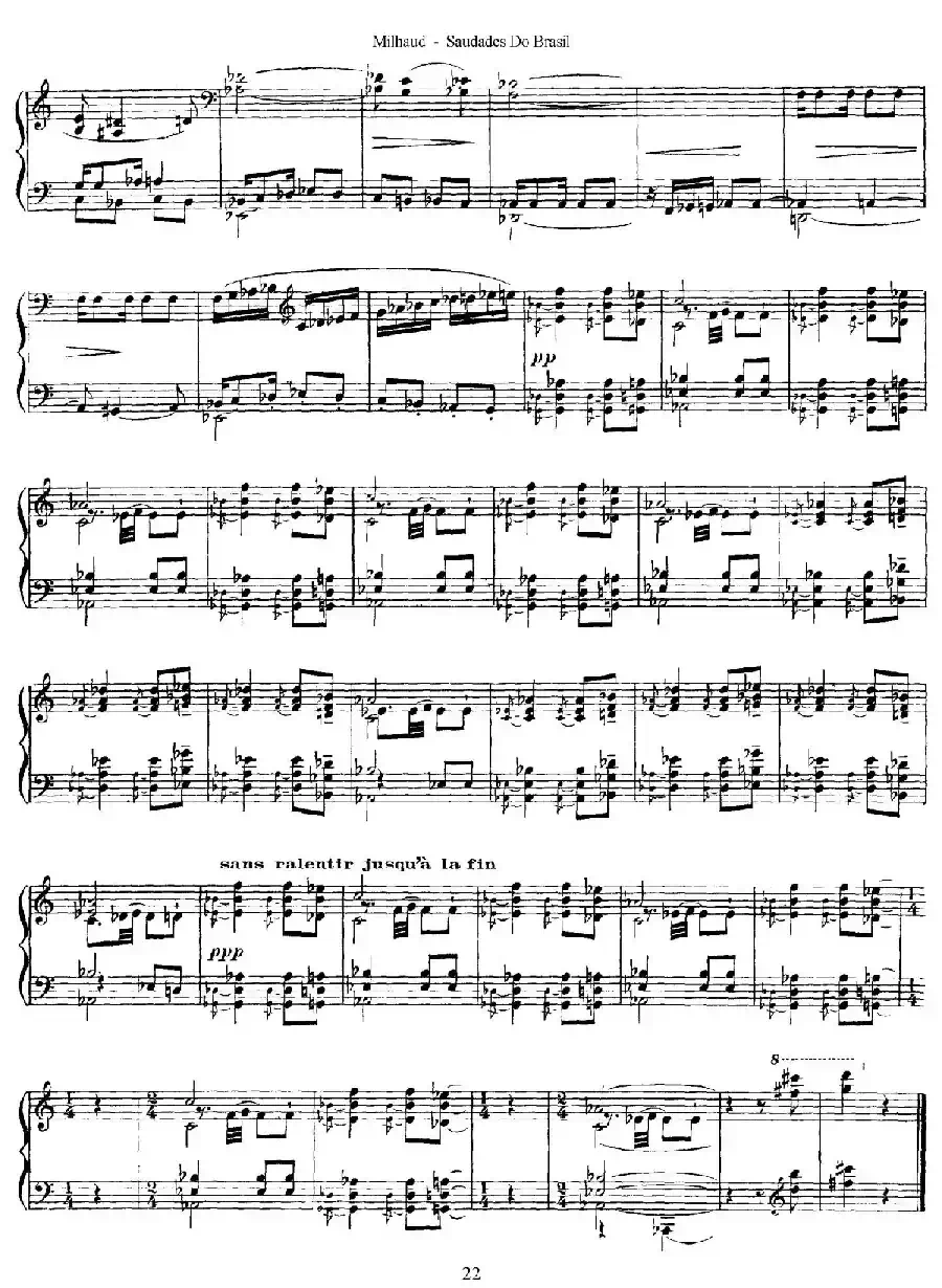 Saudados do Brasil Op.67（巴西回忆·XI）