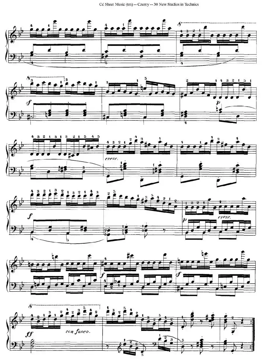 Czerny - 30 New Studies - 26（车尔尼Op849 - 30首练习曲）