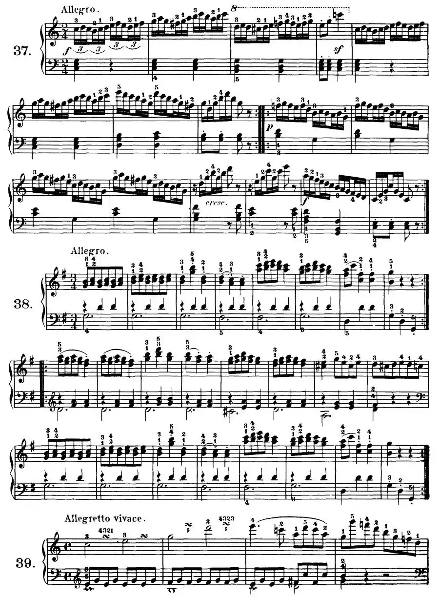 Czerny - 100 Progressive Studies Op.139（37—46）