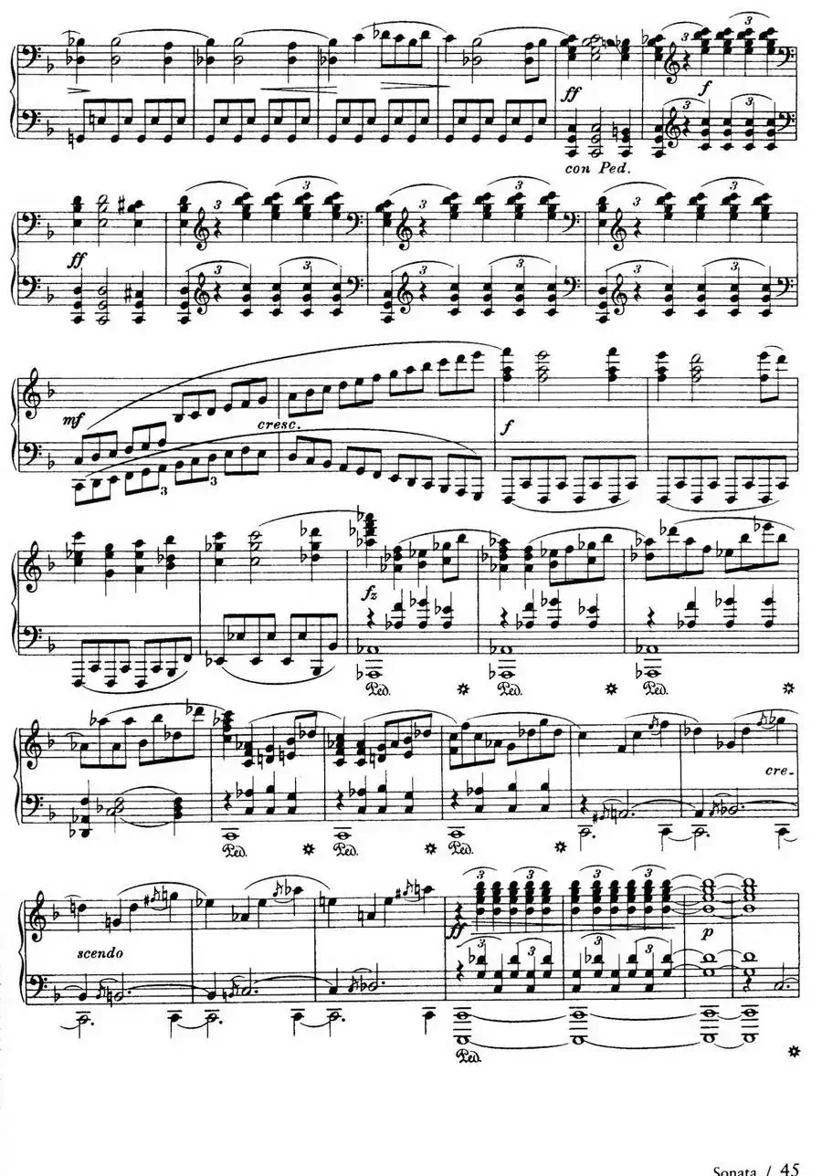 Piano Sonata in F Maj Op·12 （F大调钢琴奏鸣曲·第一乐章）