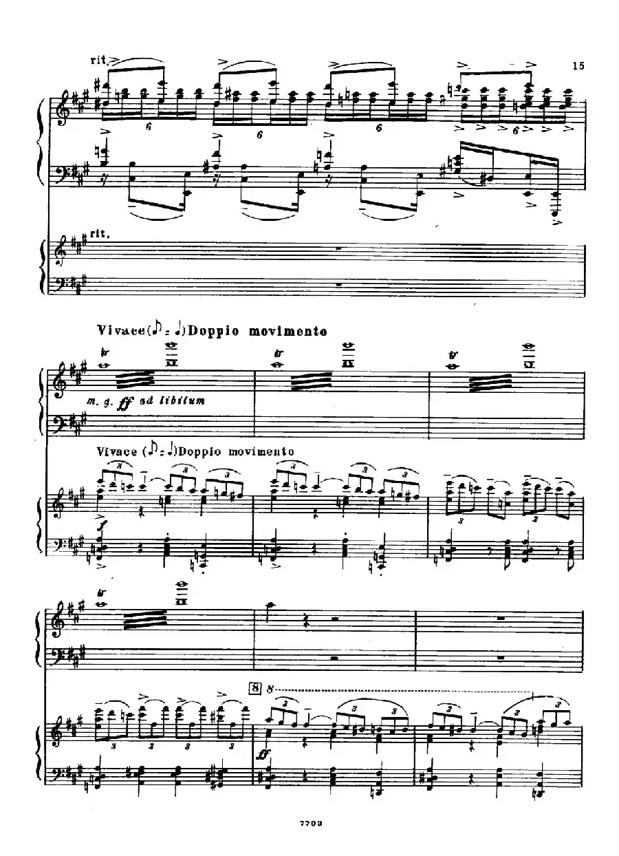 升f小调第一钢琴协奏曲 Op.1（双钢琴版）