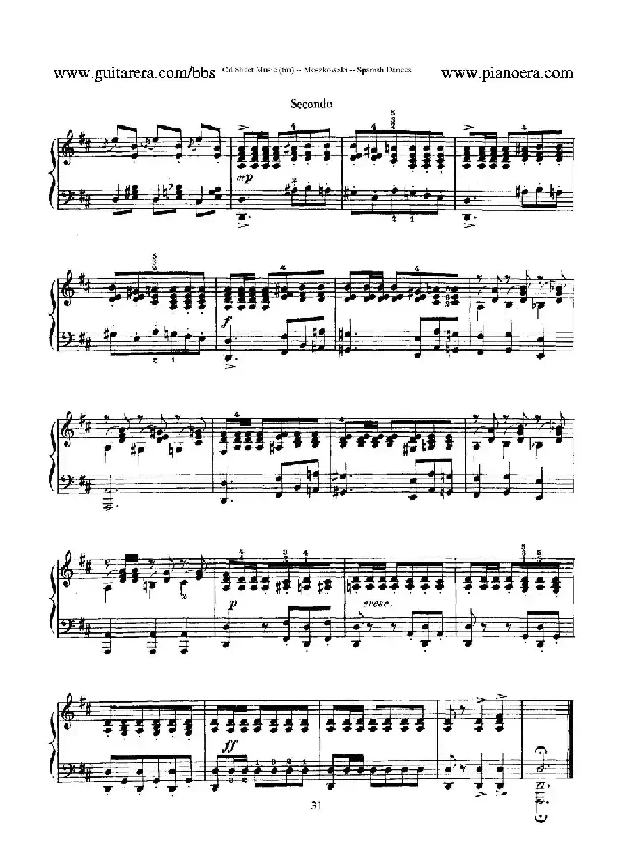 Spanish Dances Op.12（西班牙舞曲·四手联弹版）