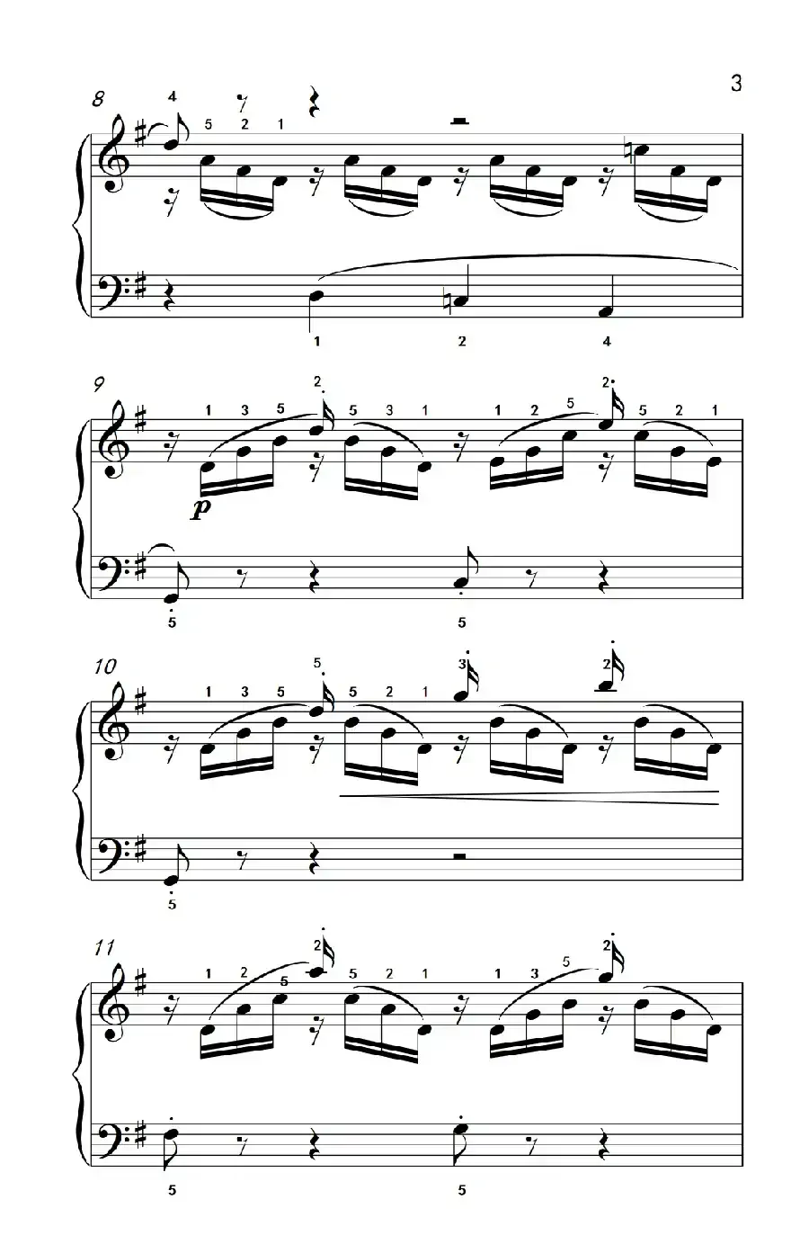 燕子（老年大学 钢琴教程 3）