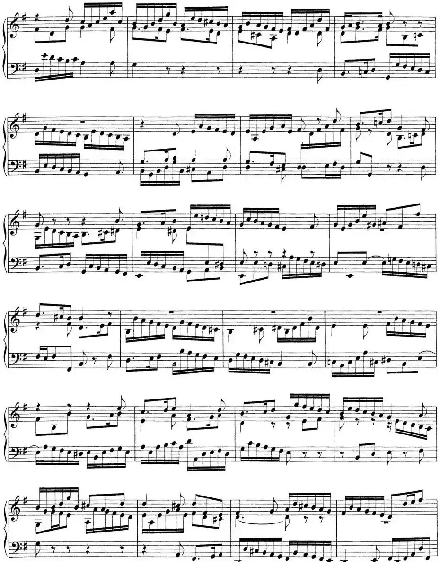 Toccata BWV 916（7首托卡塔·No.7 G大调）