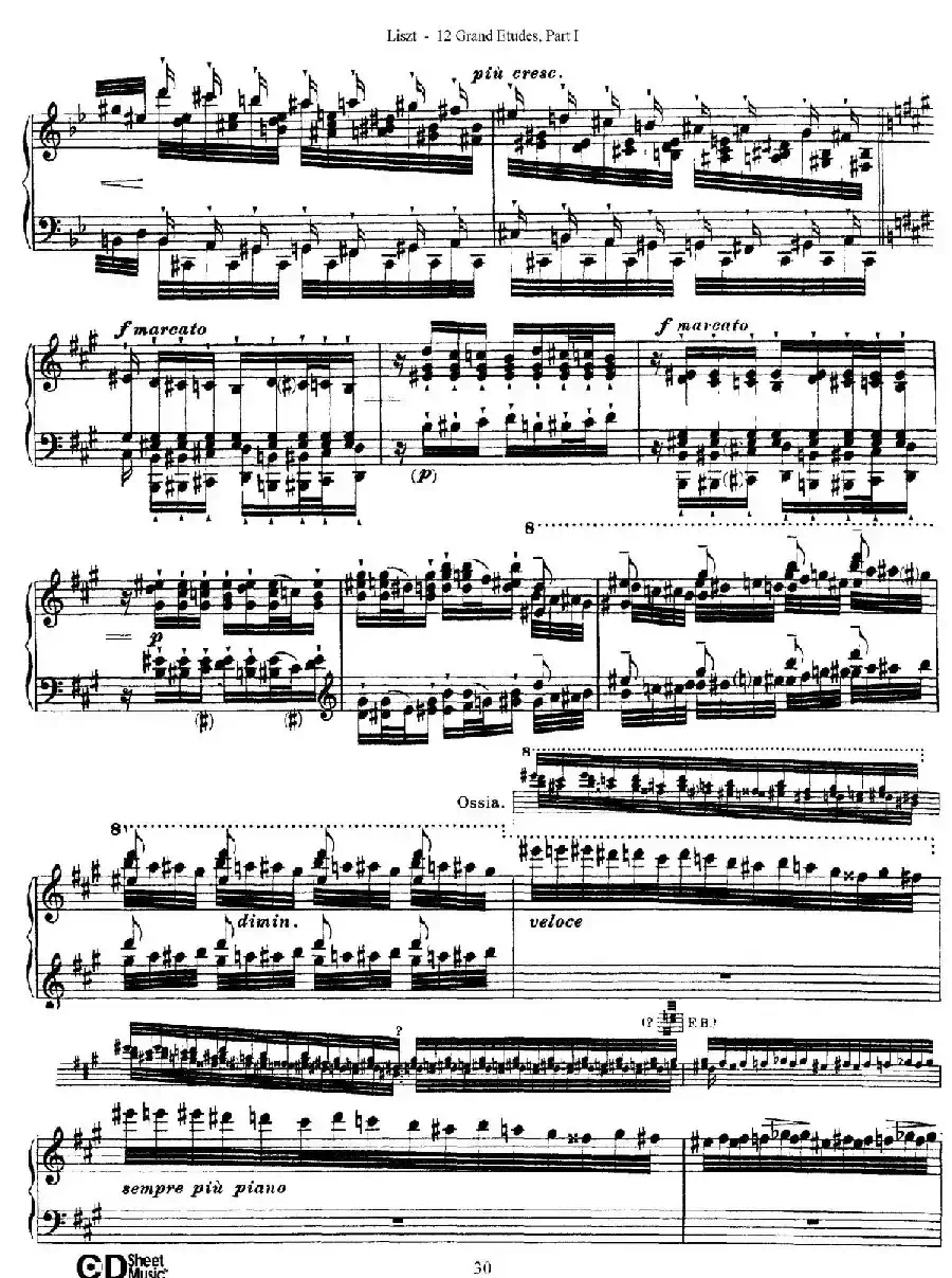 12 Grand Etudes S.137（12首华丽的练习曲·5）