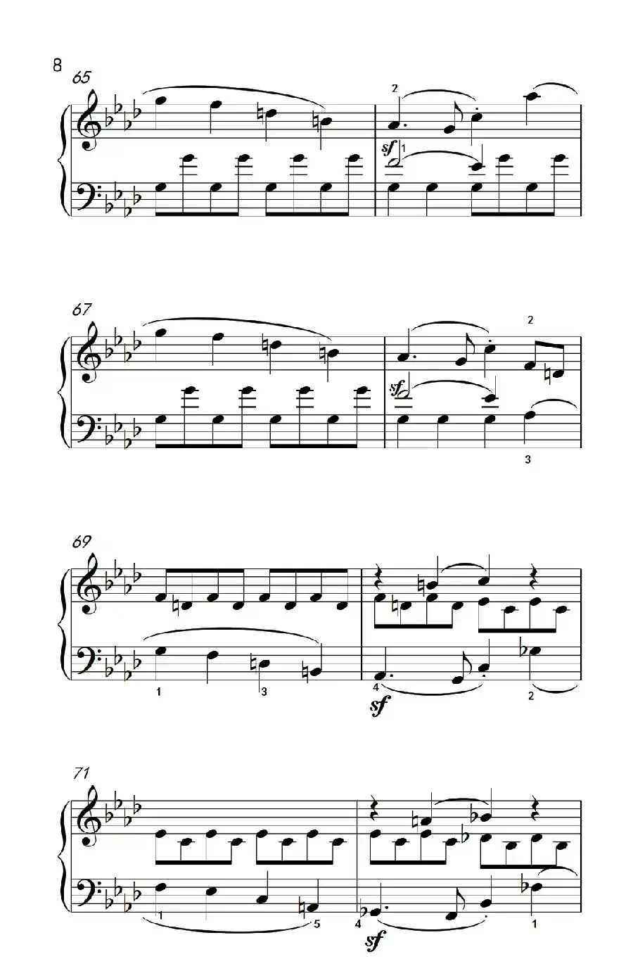 奏鸣曲 Opus 2 Nr.1 第一乐章(贝多芬奏鸣曲集 1)