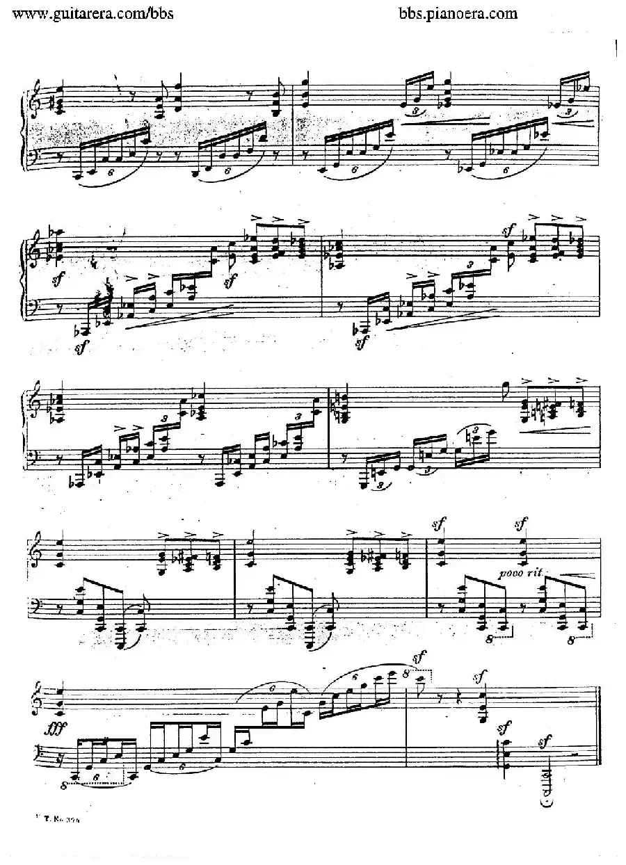 Etude in C Major For The Left Hand Op.32（C大调左手练习曲）