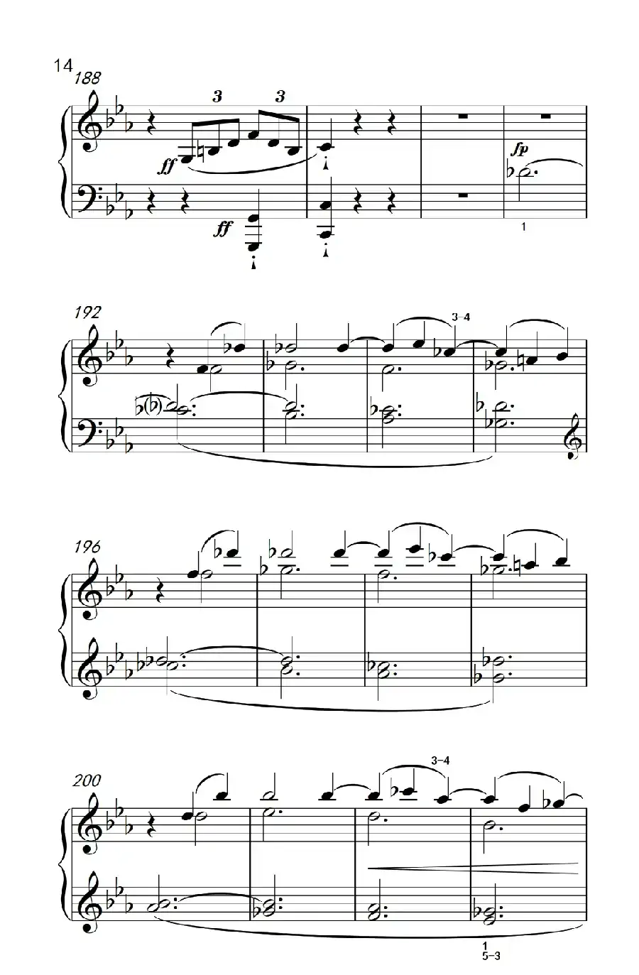 奏鸣曲 Opus 10 Nr.1 第一乐章(贝多芬奏鸣曲集 2)