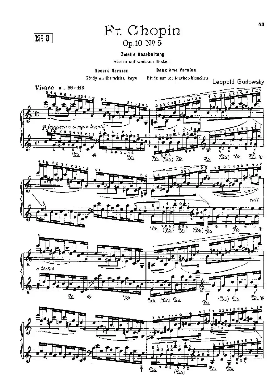 53首以肖邦练习曲为素材而作的练习曲（No.8）