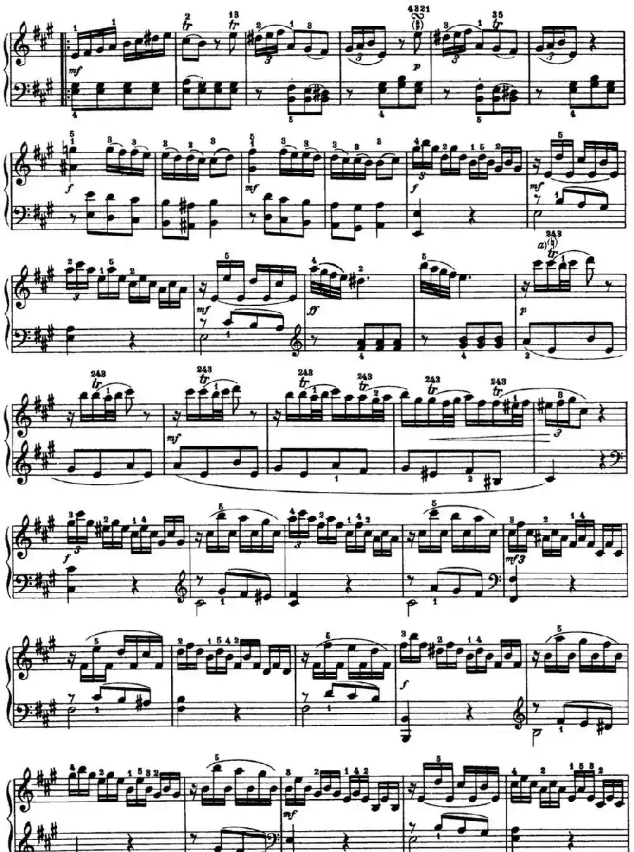 海顿 钢琴奏鸣曲 Hob XVI 5 Divertimento A major