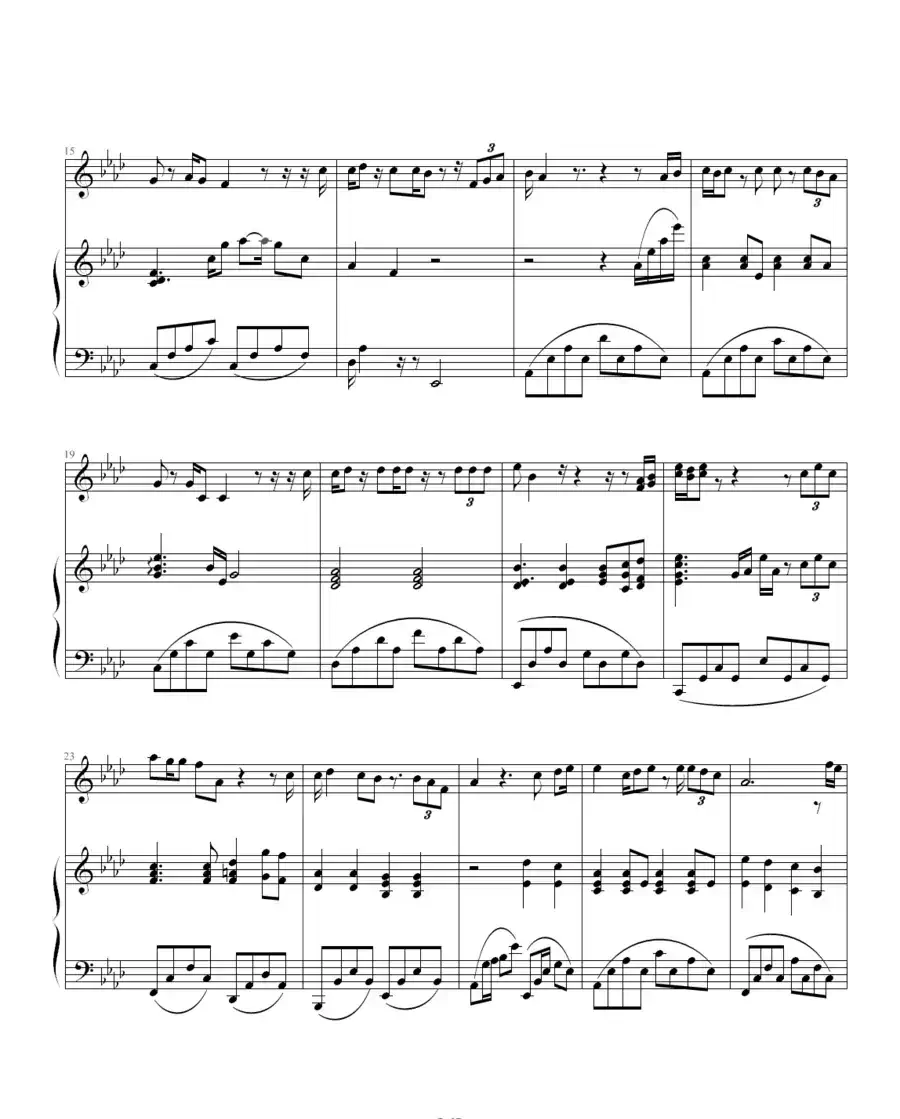 那一天（电影《天下无贼》主题曲、钢琴伴奏谱）