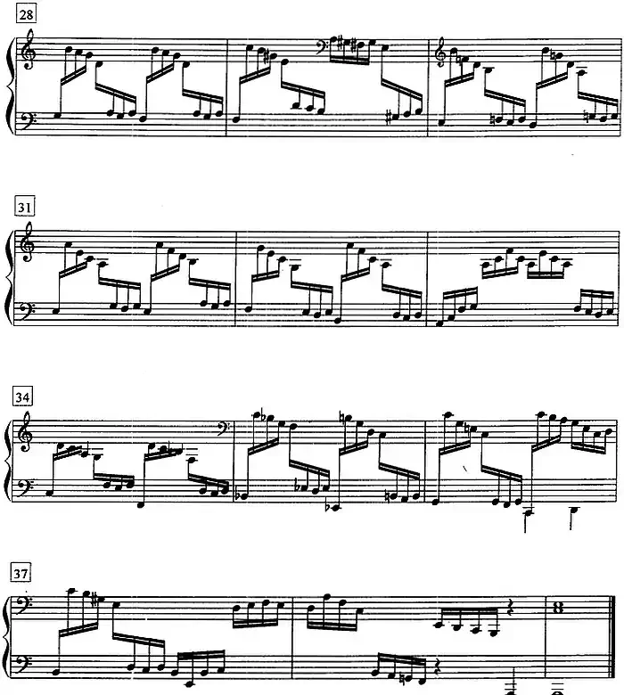 钢琴教程第八级 复调曲（前奏曲与赋格 Op.87 No.2）