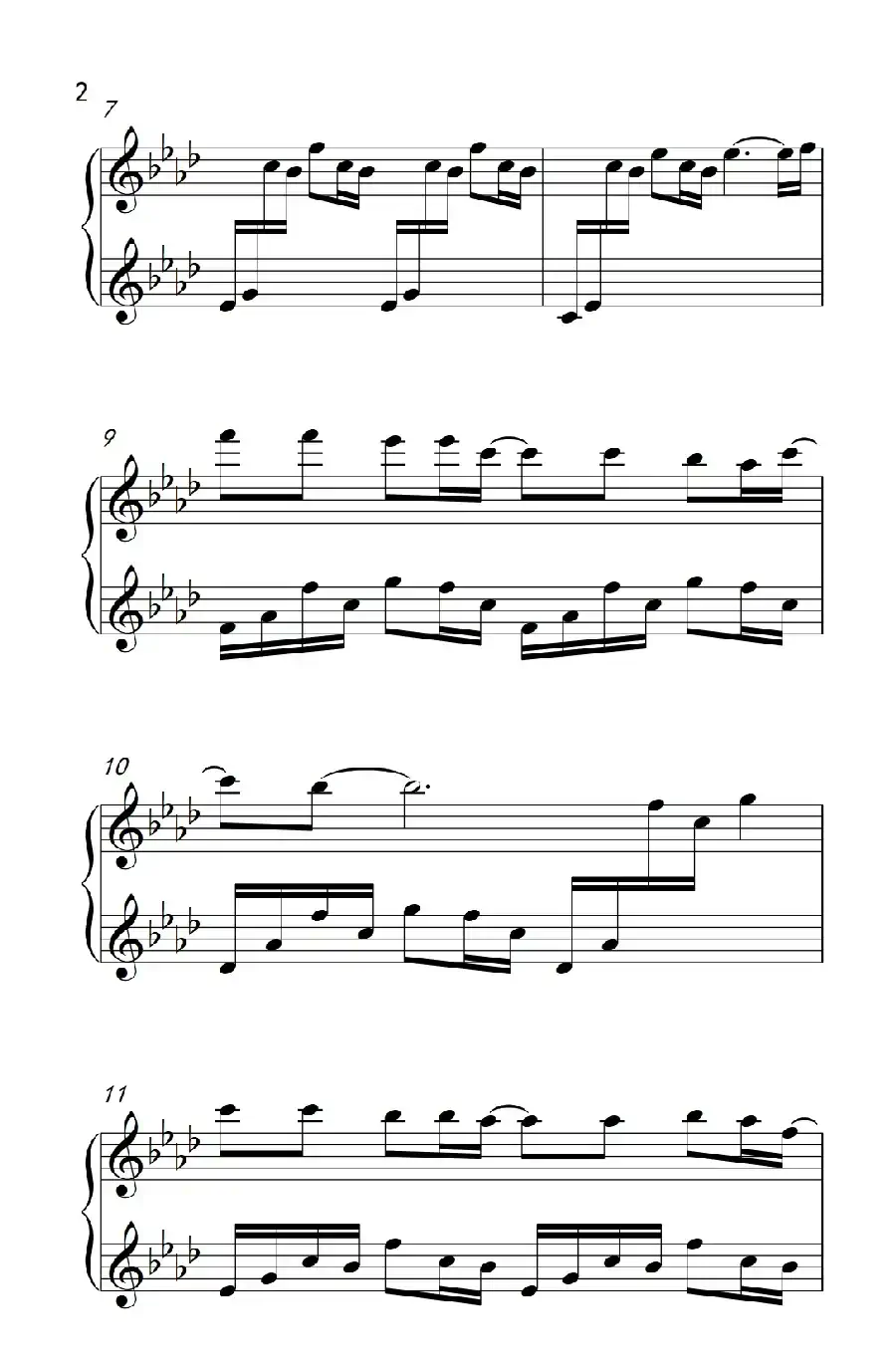 默(电影《何以笙箫默》插曲)(《弹吧音教》制谱版)