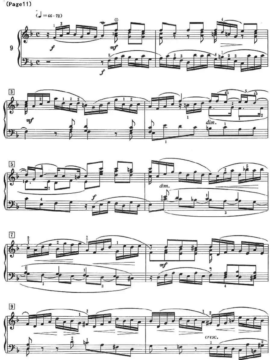 巴赫小前奏曲(NO.9-NO.12)