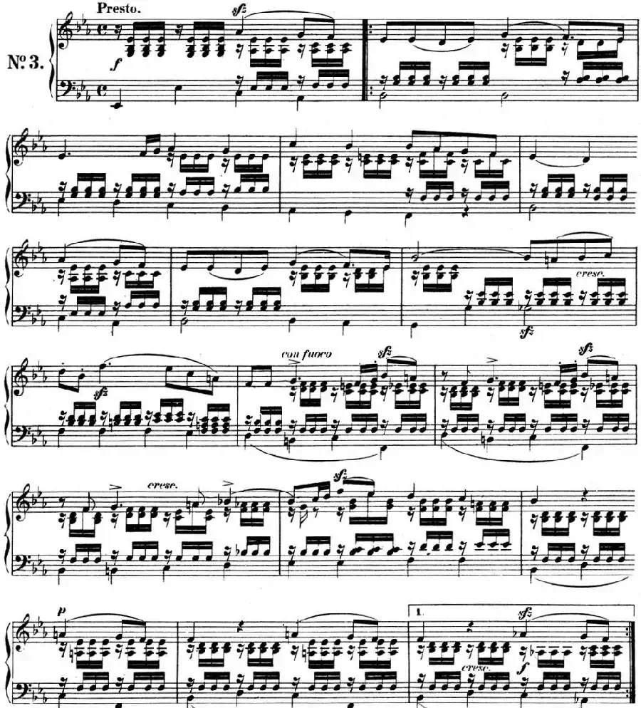 门德尔松无词歌Op.85(NO.3)