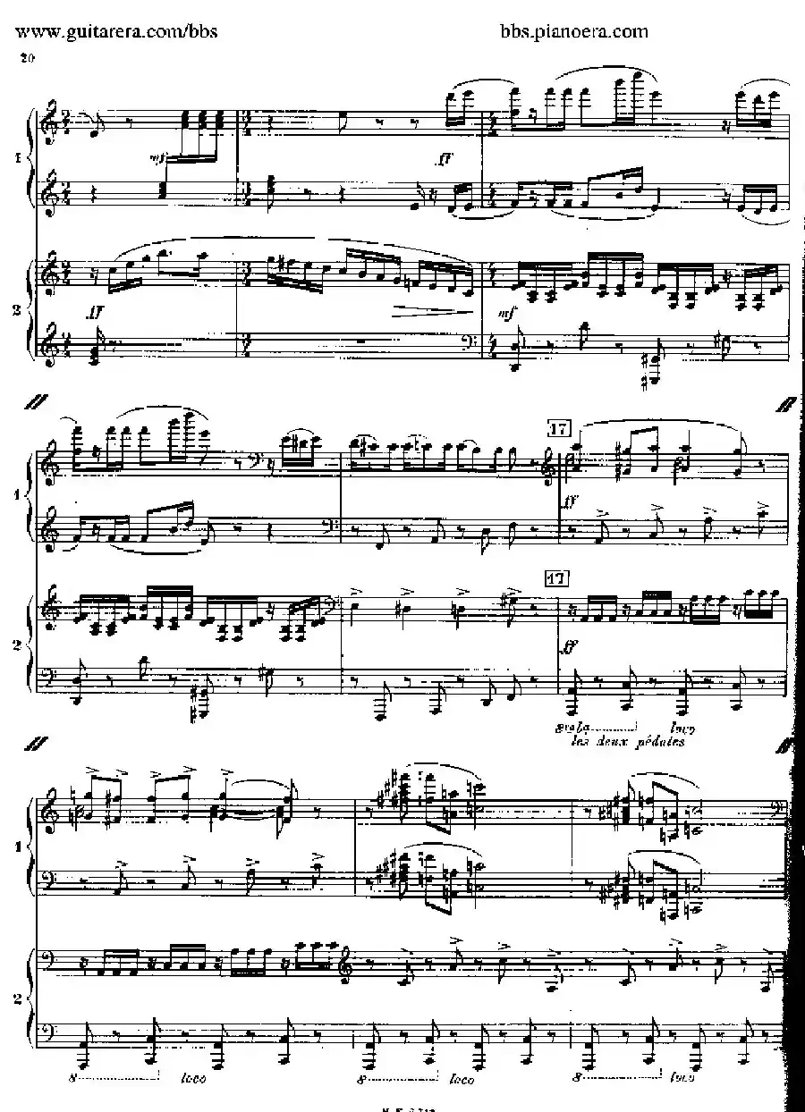 Sonata for Two Pianos（双钢琴奏鸣曲）
