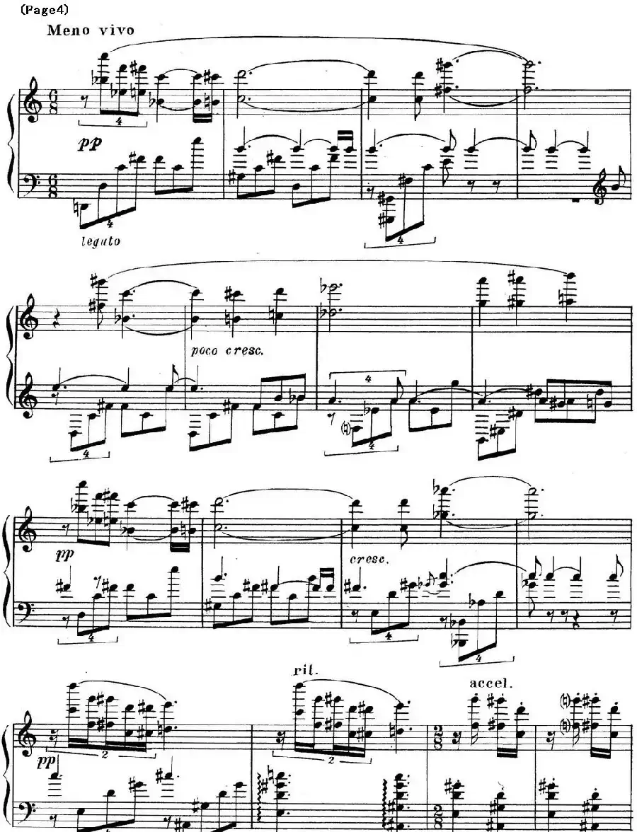 斯克里亚宾3首钢琴练习曲 Op65(No.1)